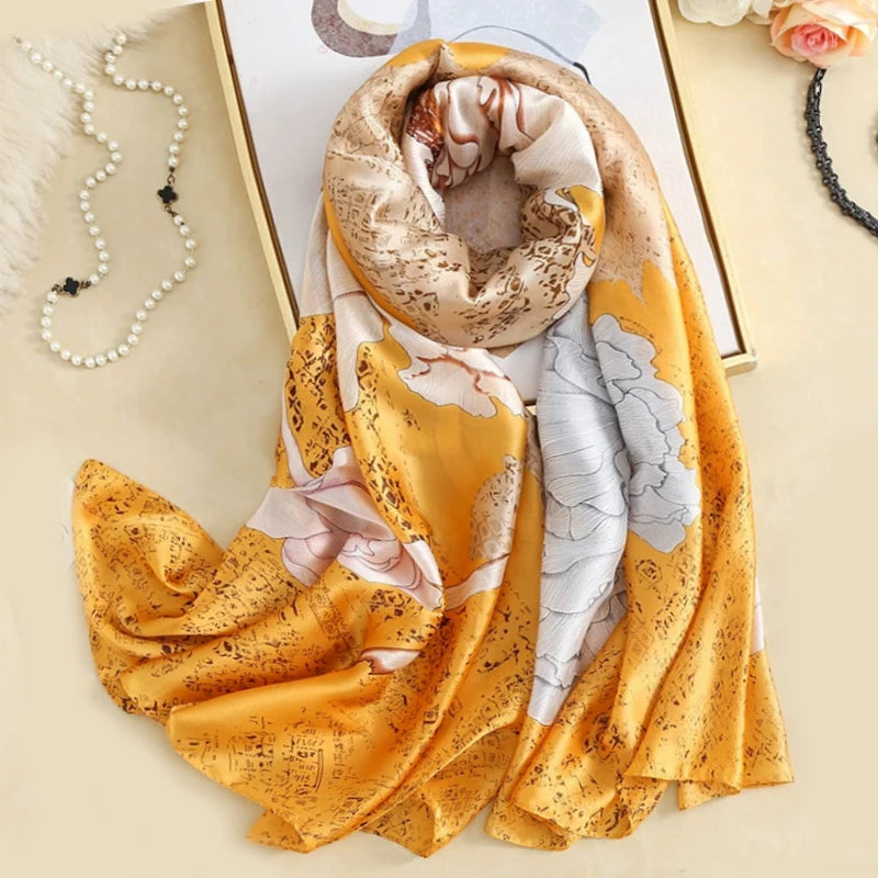 180X90cm Women Four Seasons Bandanna Designs Square Wrap Shawl Scarf Scarves kgL5
