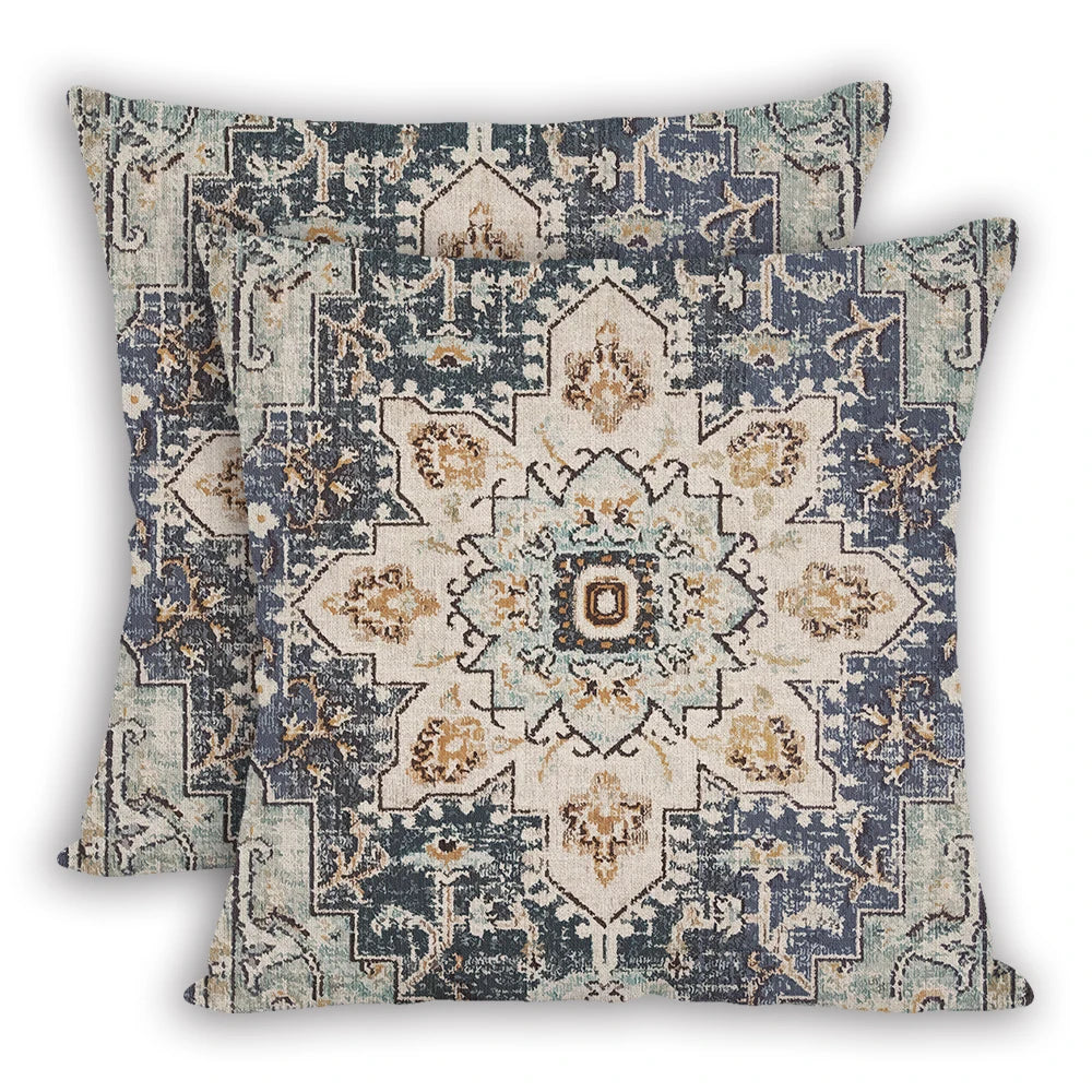 18x18 Inch 2pcs/Sets Abstract Design Carpet Pattern National Stylish Pillowcase Sofa Home Decor