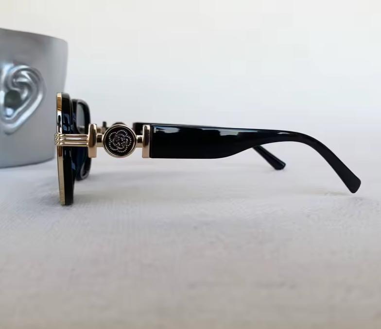 Women Fashion Designer Square American Glass Lens Pilot Sunglasses UV400 Eyewear
