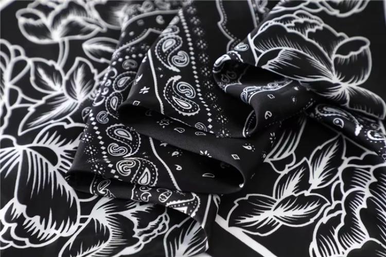70cm Women Fashion Floral Print Square Silk Scarf Satin Shawl Wrap Scarves