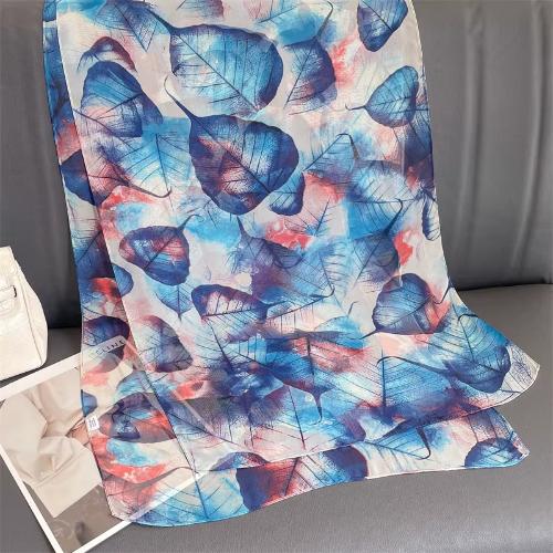 Women Beach Scarf Georgette Silk Shawls Design Printed Wraps Scarves