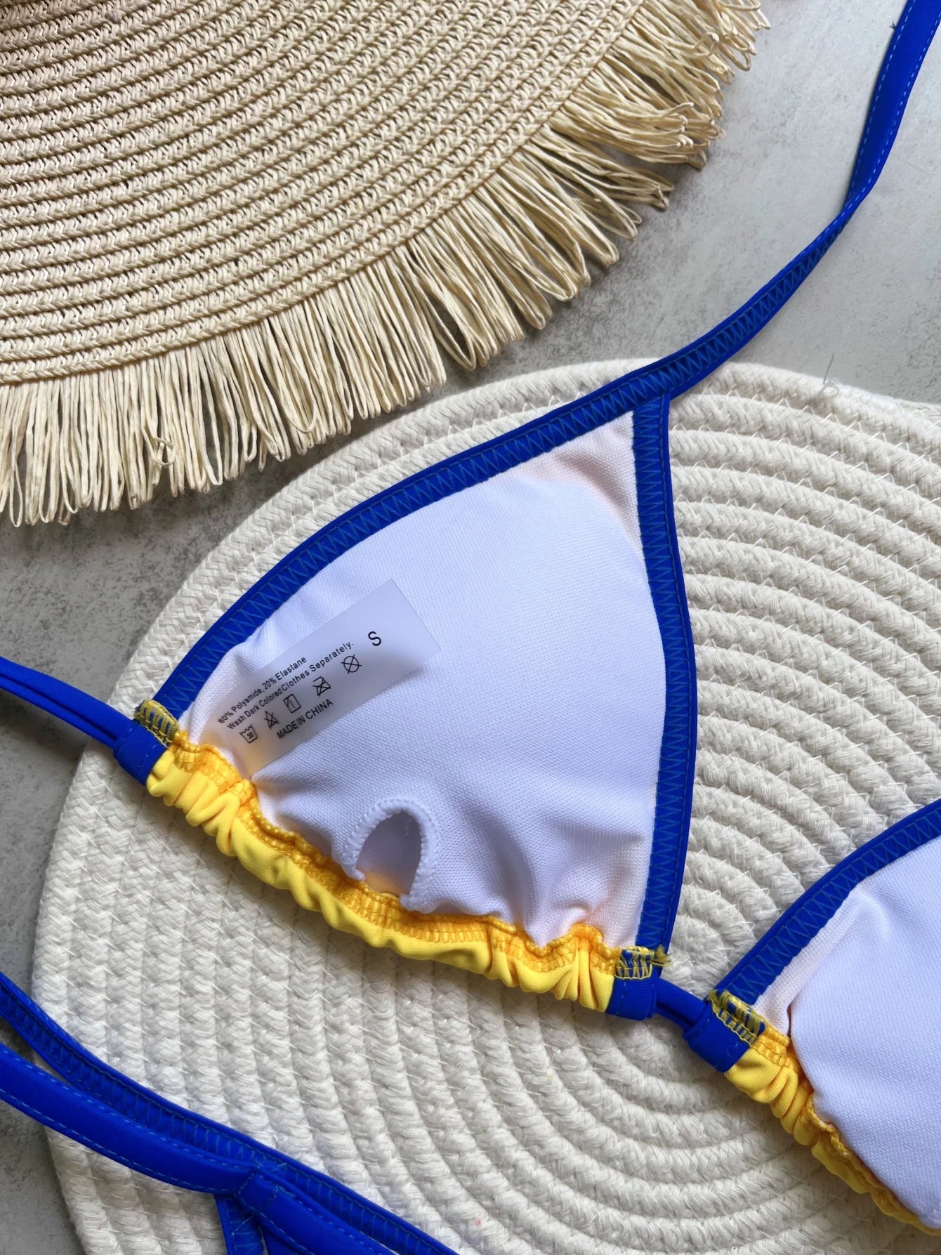 G-string Thong Brazilian Bikini Swimsuit Two-pieces Bikini Brazil Flag Bathing Suit