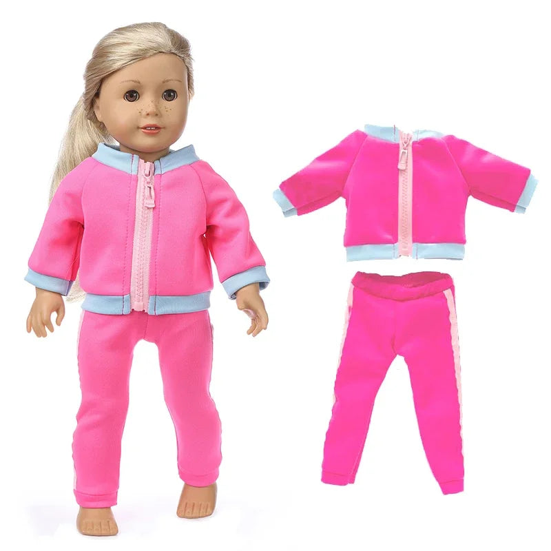 18 Inch 43cm Baby American Og Girl Doll Toys Costume Clothes