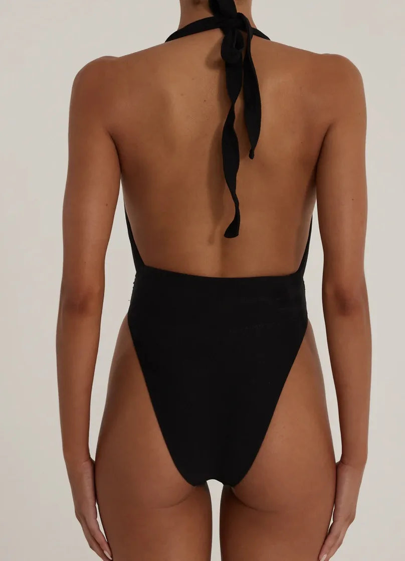 Sexy Stripe Strapless One-Piece Swimsuit Swimwear Bathing Suit Monokini Bikini Suits