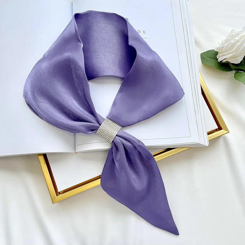 Women Fashion Small Silk Scarf Bandana Wrap Shawl Scarves