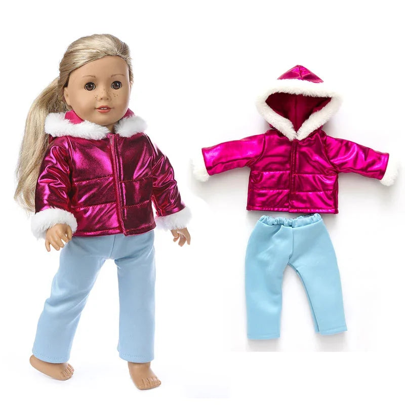 18 Inch 43cm Baby American Og Girl Doll Toys Costume Clothes