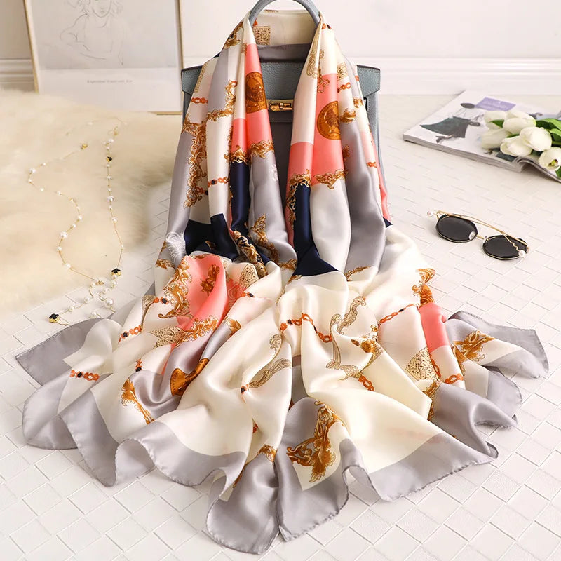 180X90cm Women Four Seasons Bandanna Designs Square Wrap Shawl Scarf Scarves kgL8