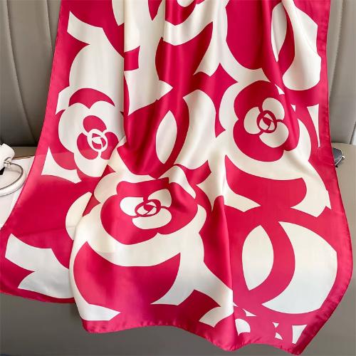 180x90cm Women Fashion Large Satin Silk Scarf Bandana Turban Shawl Scarves