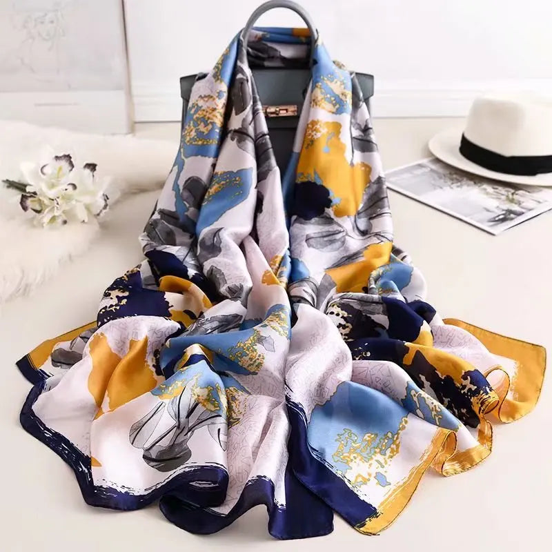 180X90cm Women Four Seasons Bandanna Designs Square Wrap Shawl Scarf Scarves kgL8