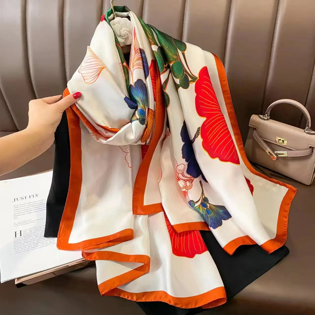180X90cm Women Four Seasons Bandanna Designs Square Wrap Shawl Scarf Scarves kgL5