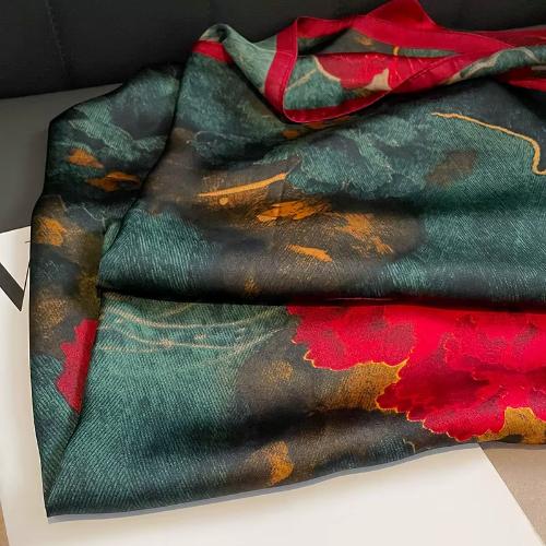180X90cm Women Warm Design Satin Silk Finish Four Seasons Scarves Scarf