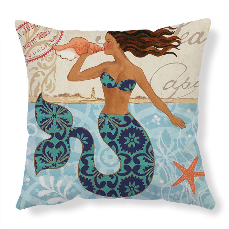 Cushion Covers Sea Turtle Printed Throw Pillowcase Cases Home Decor