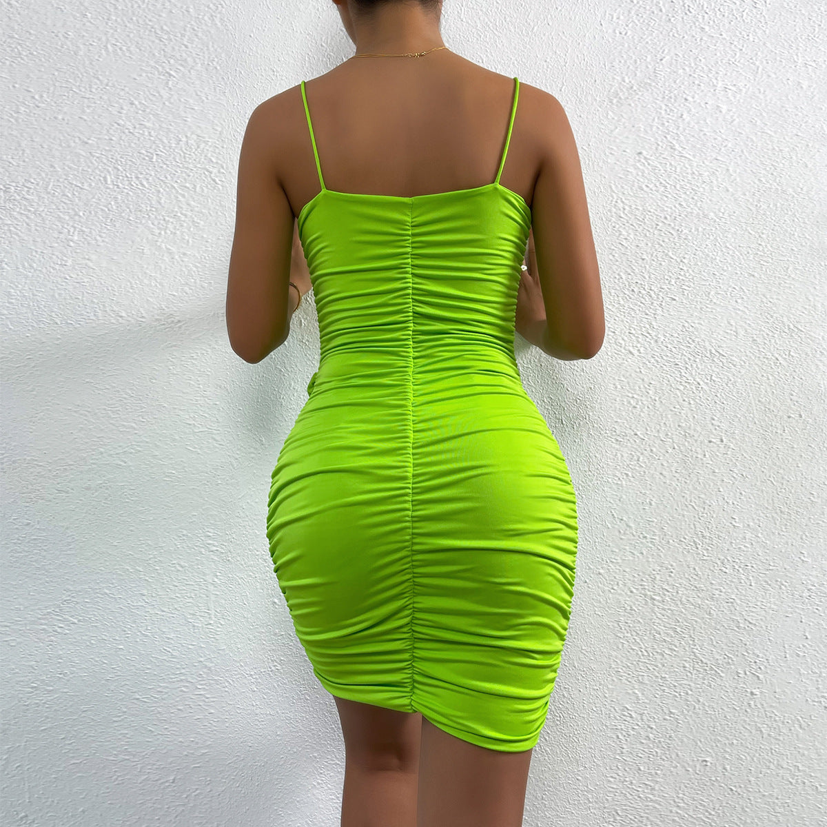 Women's Pleated Skinny Sling Lace Pack Hip Party Night Dress Skirt