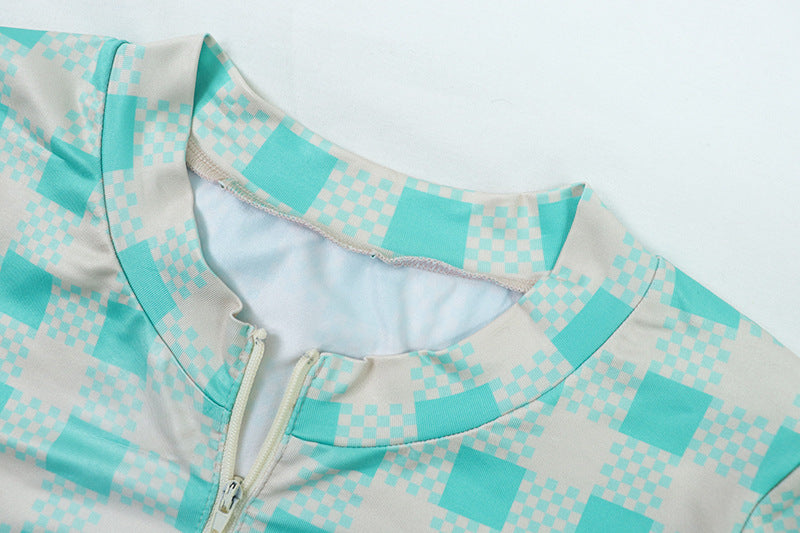 Sexy Long Sleeve Sports Cropped Navel Slim Tops Pant Trousers Suits