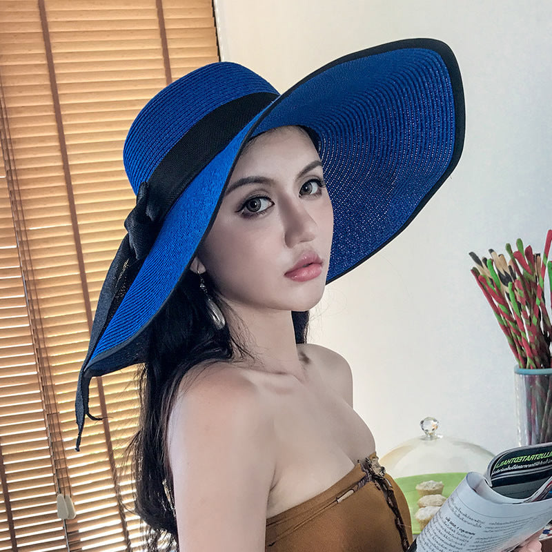 Women's Seaside Summer Vacation Foldable Sun Wide Brim Hat