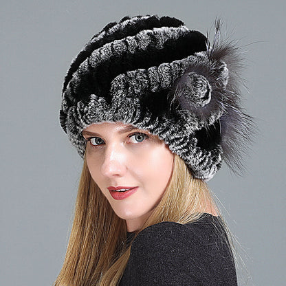 Women's Fashion Warm Fur Knitted Hats