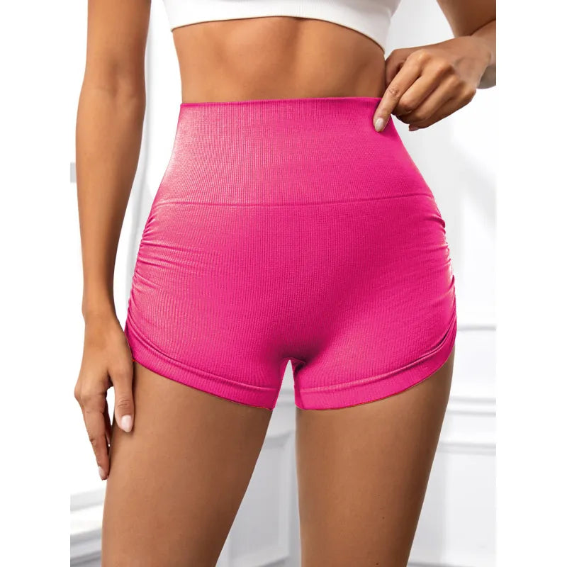 Women Workout Scrunch Butt Lifting High Waisted Yoga Gym Seamless Booty Biker Shorts