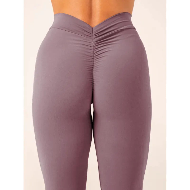 Women High Waist Seamless Scrunch Butt Elastic Ultra-Soft Comfort Fit Sports Yoga Pants Leggings