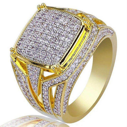 Men's Fashion 18K yellow gold Rings