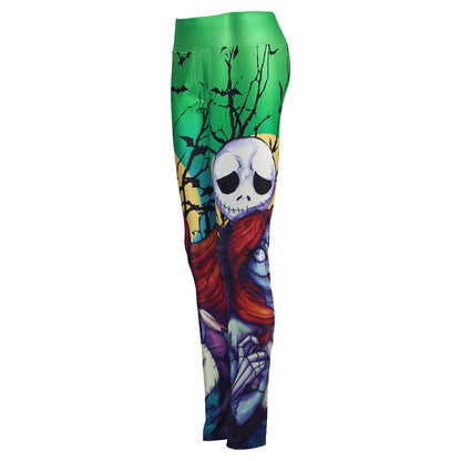 Sexy Halloween the Nightmare Christmas Cosplay Printed Leggings