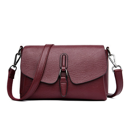 Women Retro All-match Shoulder Crossbody Leather Messenger Bag