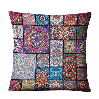 Home Decor Linen Prints Pillowcase Cushion Sofa Cover