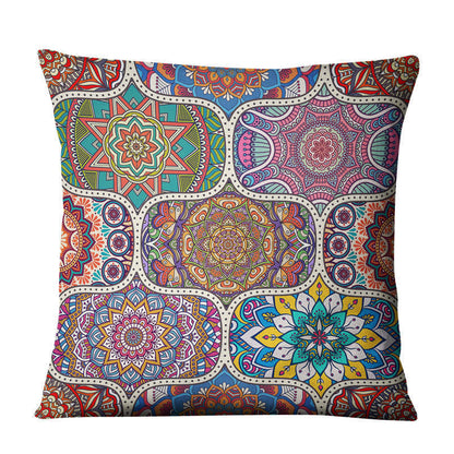 Home Decor Linen Prints Pillowcase Cushion Sofa Cover