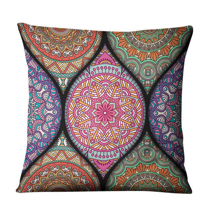 Home Decor Linen Prints Pillowcase Cushion Sofa Cover