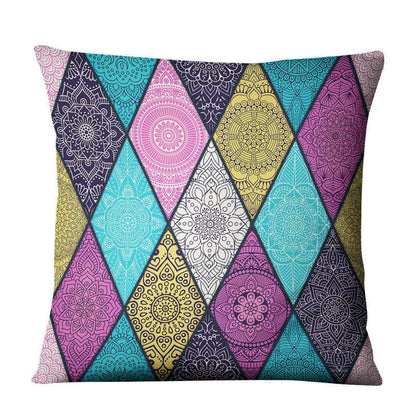 Home Decor Linen Prints Pillowcase Cushion Sofa Cover