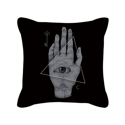Home Decor Creative Skull Print Square Pillowcase Cushion Cover