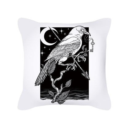 Home Decor Creative Skull Print Square Pillowcase Cushion Cover