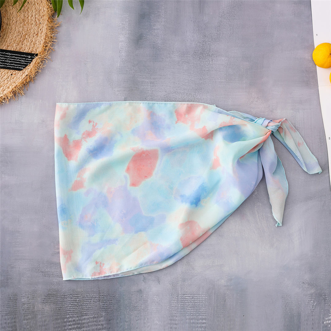 Sexy Women Split Swimsuit Tie-dye Beach Swimsuits Bikini
