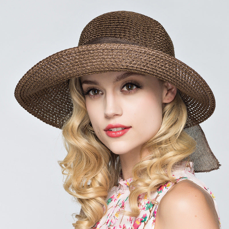 Women Fashion Summer Sunshade Sun Seaside Sunscreen Beach Travel Hat
