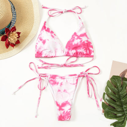 Sexy Women Printed Split Bikini Beach Bath Swimming Suits