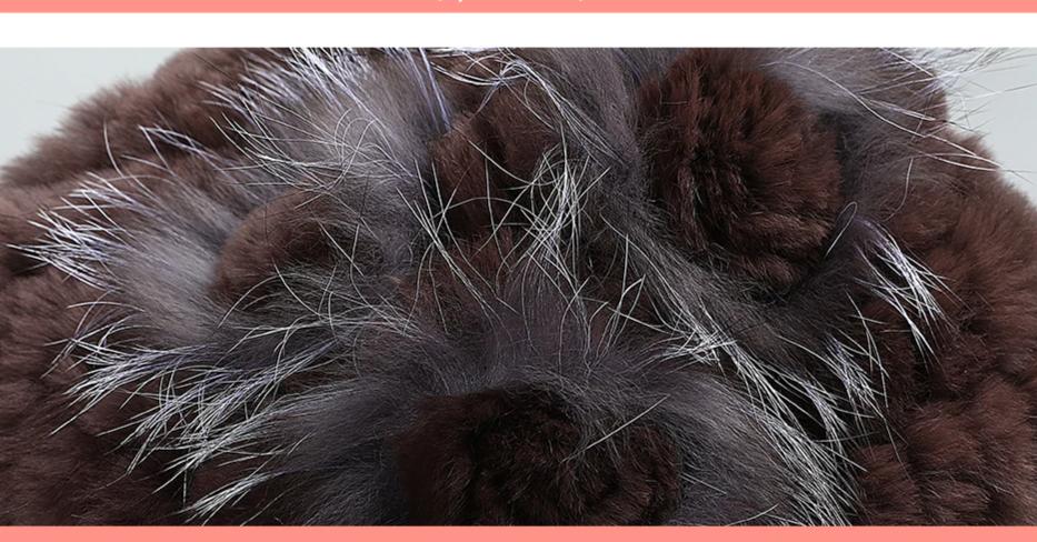 Women's Fashion Warm Fur Knitted Hats