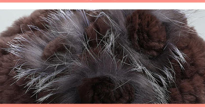 Women's Fashion Warm Fur Knitted Hats