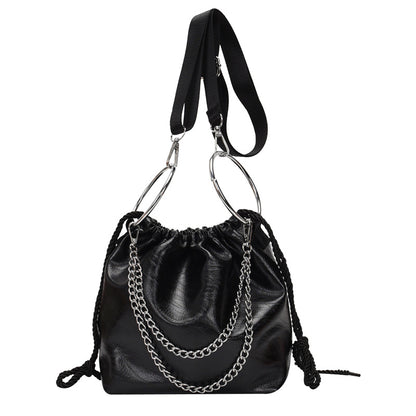 Women Pleated Fashionable Shoulder Party Handbag Bag