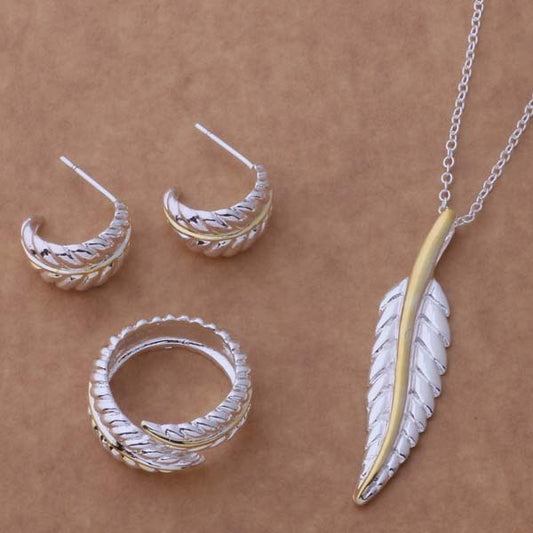 Women Fashion 925 sterling silver Necklace set