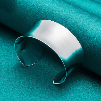 Women's Fashion Silver Smooth Adjustable Bracelet