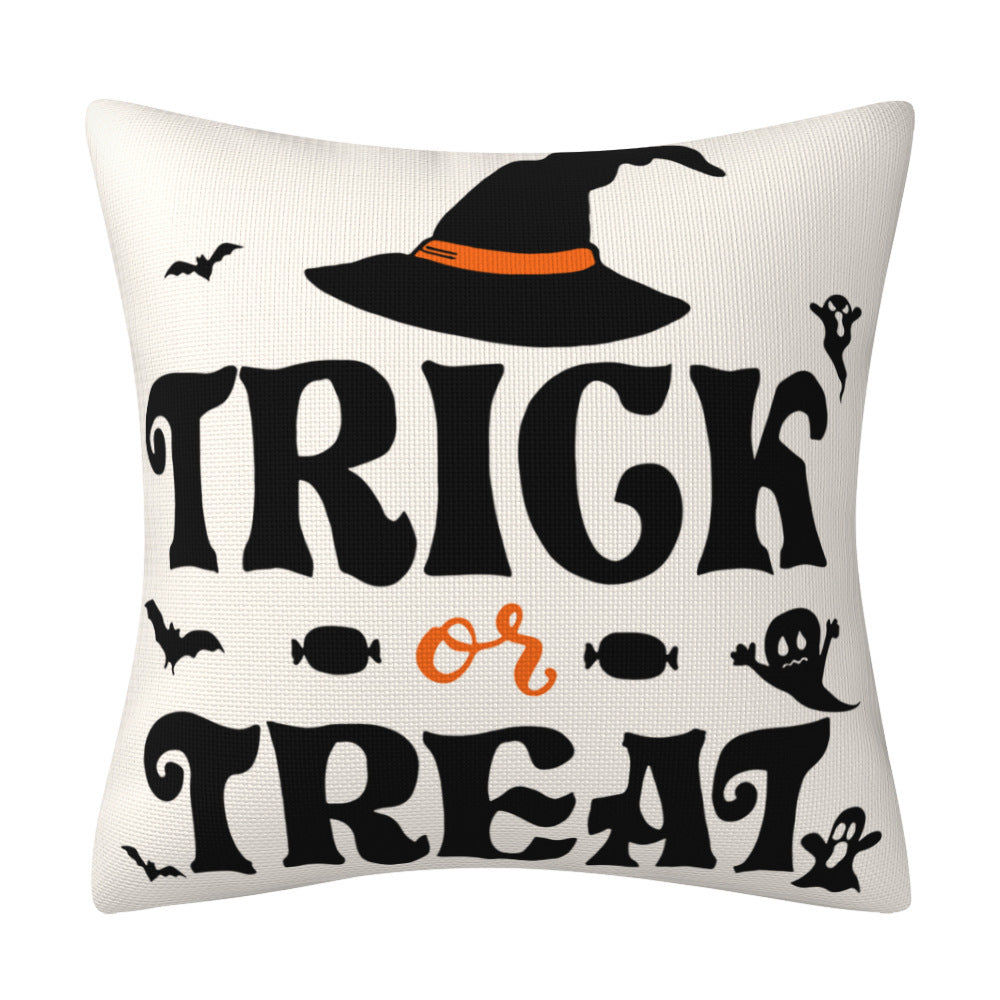 Halloween Pillow Cover Home Decor Linen Cushion Pillowcase