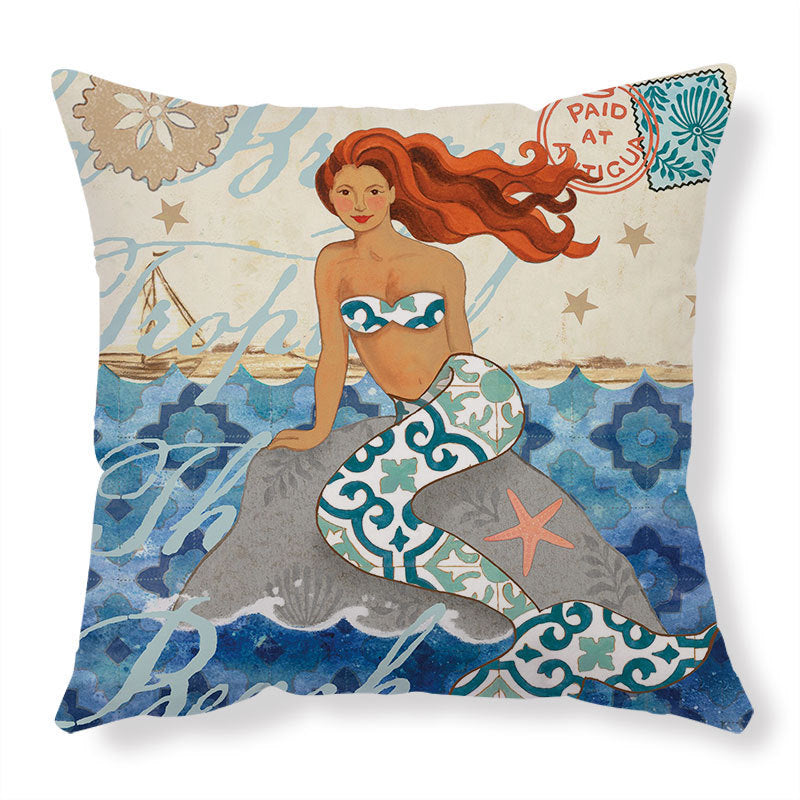 Cushion Covers Sea Turtle Printed Throw Pillowcase Cases Home Decor