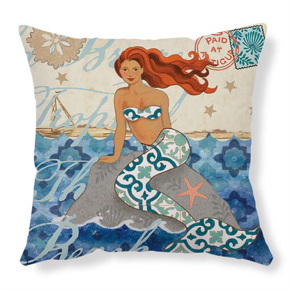 Cushion Covers Sea Turtle Printed Throw Pillowcase Cases Home Decor