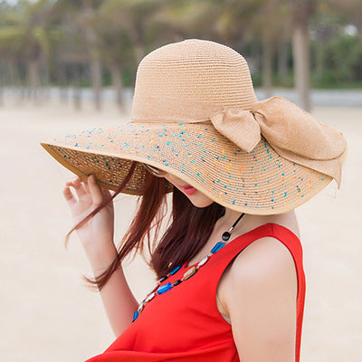 Women Fashion Large Foldable Rim Beach Hat