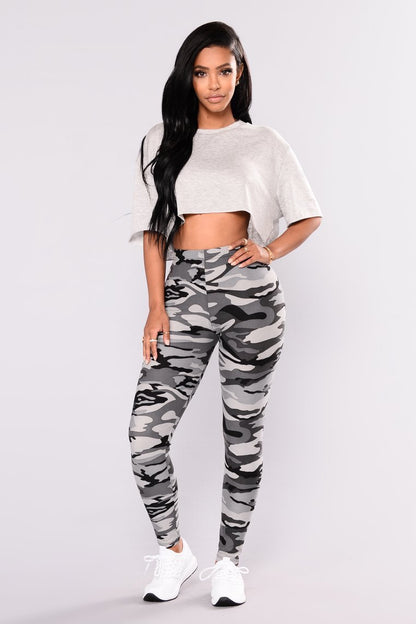 Sexy Women Camouflage Printed Party Legging Pants