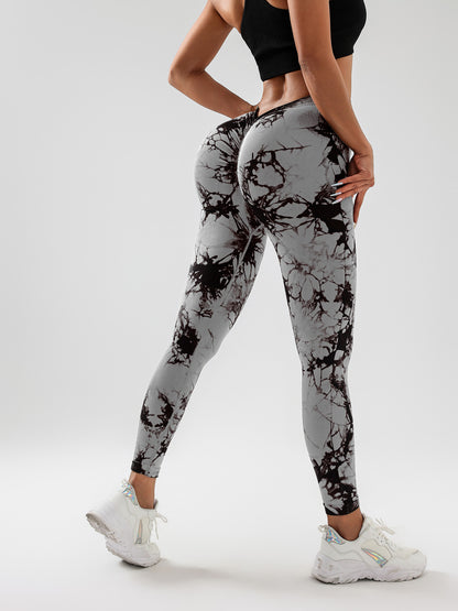 Women Tie Dye Slimming Butt Lifting High Stretch Fitness Yoga Pant Leggings