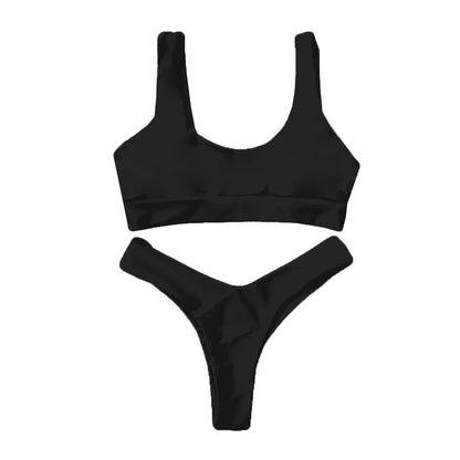 Women Sexy Solid Color Bikini Beach Swim Bathing Suits