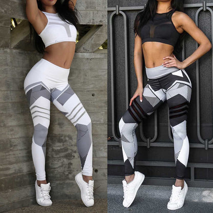 S-3XL Plus Size Women Fitness Slim Stretch Running Yoga Pants Leggings