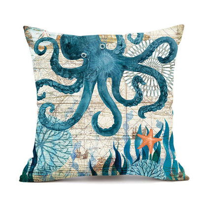 Cushion Covers Sea Turtle Printed Throw Pillowcase Cases Home Decor