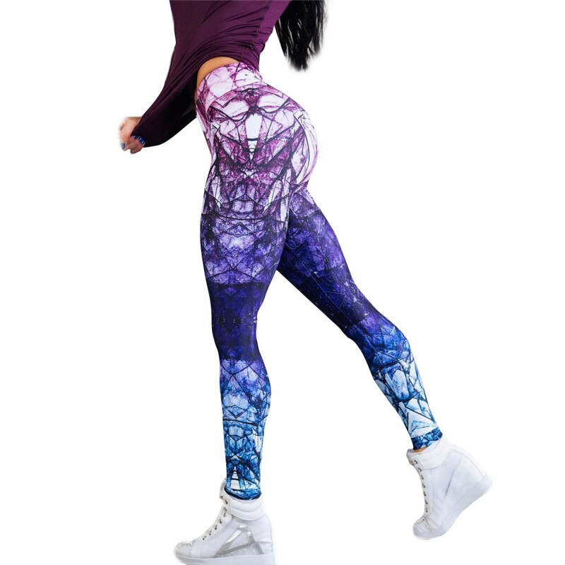 Women Yoga Fitness Fashion Sport Mix Leggings Pants