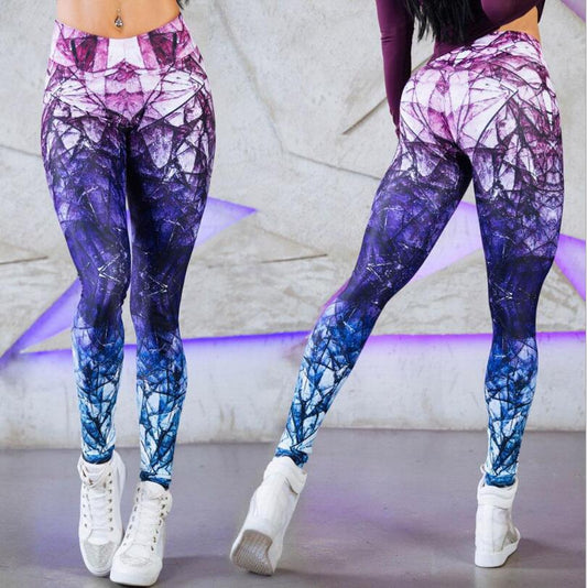 Women Yoga Fitness Fashion Sport Mix Leggings Pants